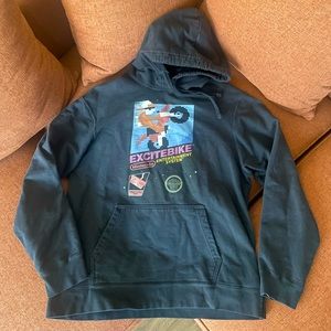 NINTENDO NES EXCITEBIKE GAME RETRO VINTAGE HOODIE 🔥 🔥